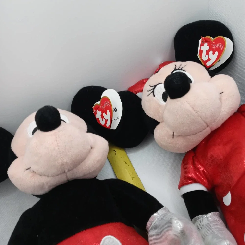 Mickey and Minnie 12 inch Beanie Buddies NEW